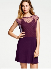 Платье Dot-mesh Minidress