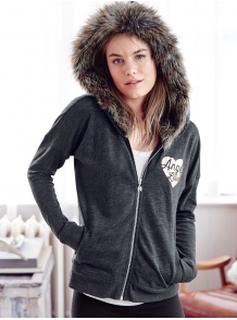 Faux Fur-lined Hoodie