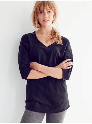 Fleece V-neck Tunic